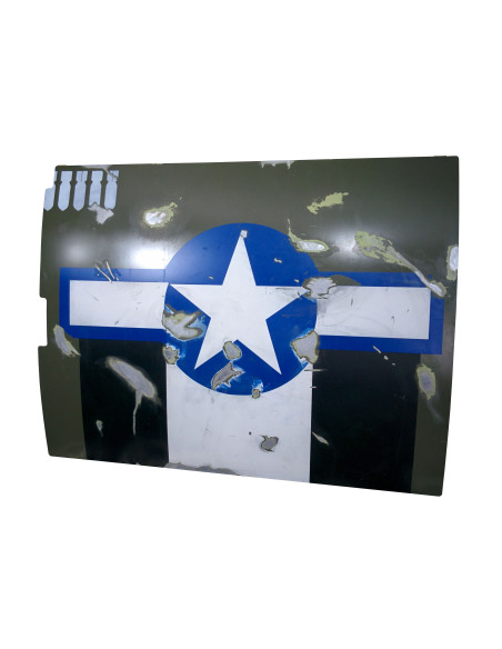 Fuselaje de avión militar de caza P-51 Mustang