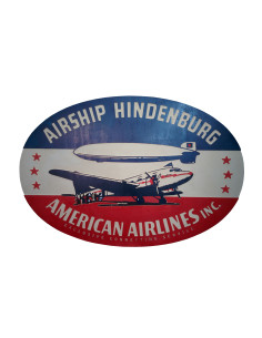 Cartel Airship Hindenburg American Airlines