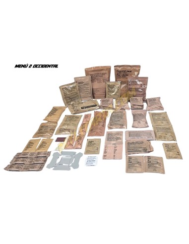 Raciones de combate 24h Naciones Unidas MRE Raciones militares