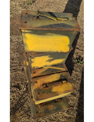 Lote de x4 cajas de munición (vacías) para decoración