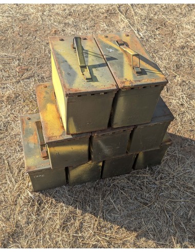 Lote de x4 cajas de munición (vacías) para decoración