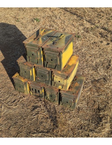 Lote de x4 cajas de munición (vacías) para decoración