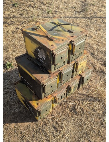 Lote de x4 cajas de munición (vacías) para decoración