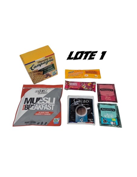 Lote raciones MRE creadas Desayunos