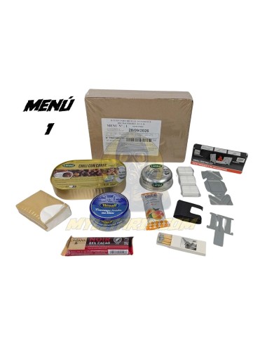 Pack 12h raciones de combate RCER ejercito Francés MRE