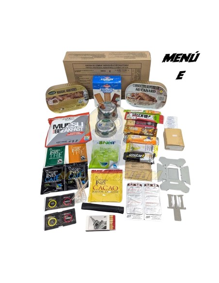 Pack 24h raciones de combate RCIR Fuerzas Armadas francesas MRE