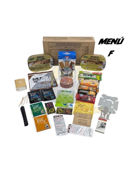Pack 24h raciones de combate RCIR Fuerzas Armadas francesas MRE