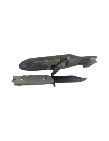Cuchillo de combate del ejercito Checo con funda camo