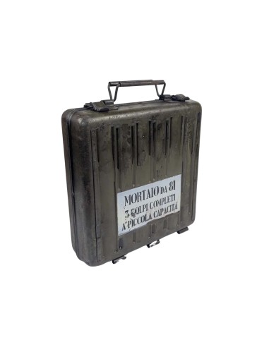 Maletín de mortero militar italiano 81mm + accesorios