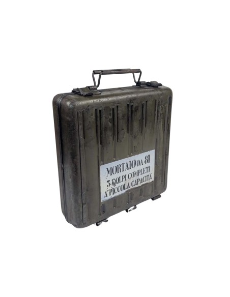 Maletín de mortero militar italiano 81mm + accesorios
