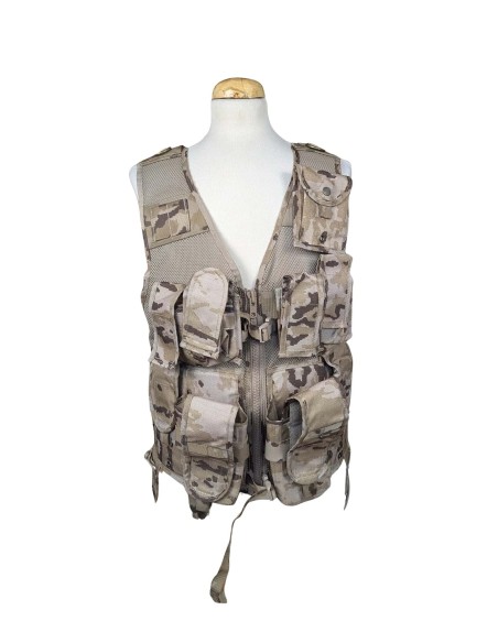 Chaleco táctico árido pixelado militar