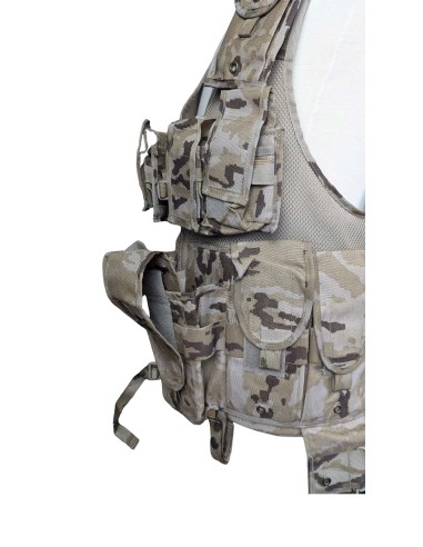 Chaleco táctico árido pixelado militar