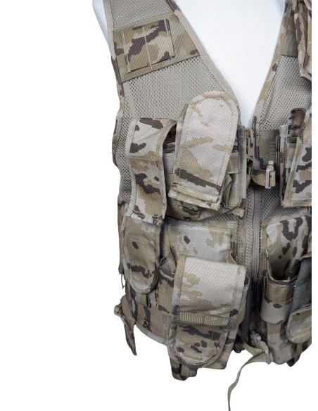 Chaleco táctico árido pixelado militar