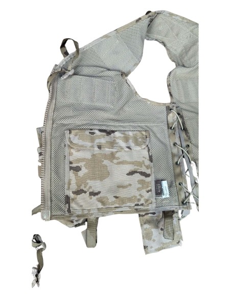 Chaleco táctico árido pixelado militar