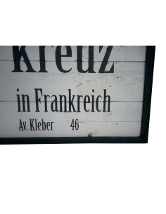 Señal madera DEUTCSHES ROTES KREUZ 2