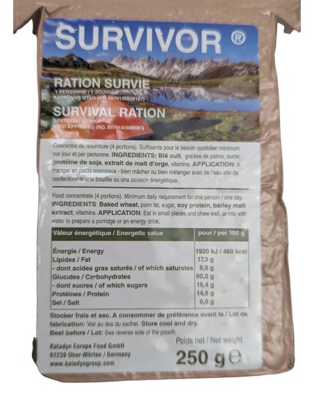 Ración de supervivencia SURVIVOR