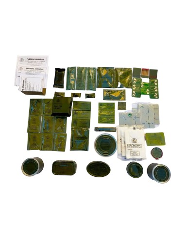 Pack 24h raciones MRE + regalos (desayuno, almuerzo y cena) Con caja metálica estanca + juego de cubiertos