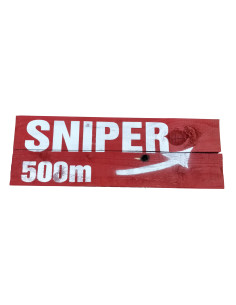 Cartel madera SNIPER 500M 2