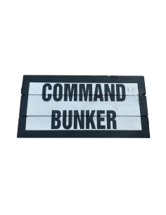 Cartel madera COMMAND BUNKER