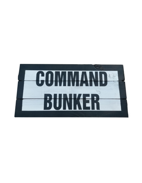 Cartel madera COMMAND BUNKER