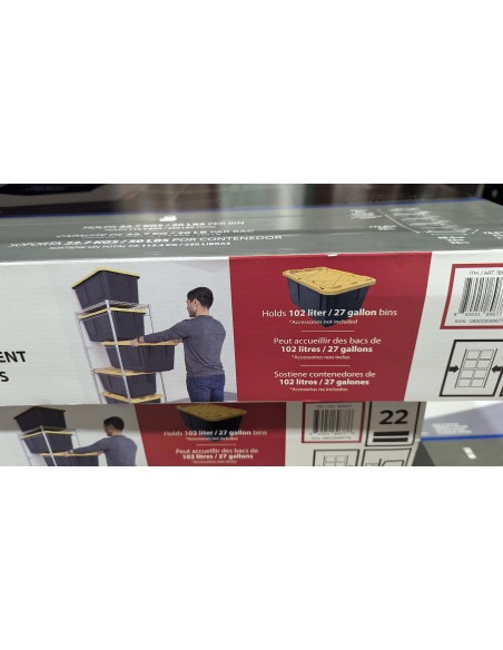 Pack estantería + x5 cajas Greenmade 102l. USA