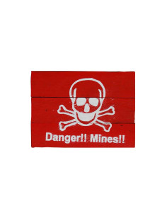 Cartel madera DANGER MINES