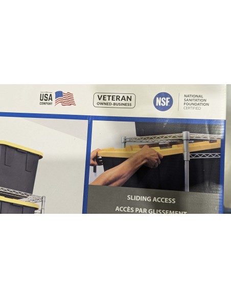 Pack estantería + x5 cajas Greenmade 102l. USA