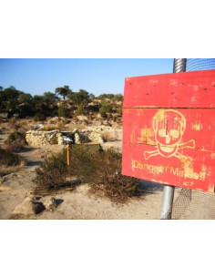 Cartel madera DANGER MINES 2