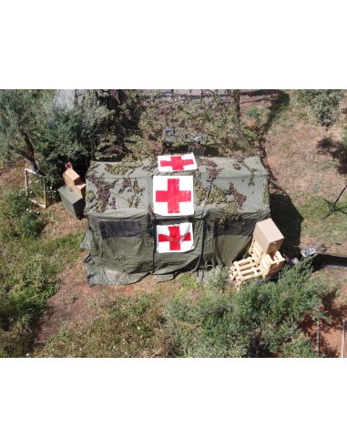 Marcaje Cruz Roja para vehículos y tiendas militares