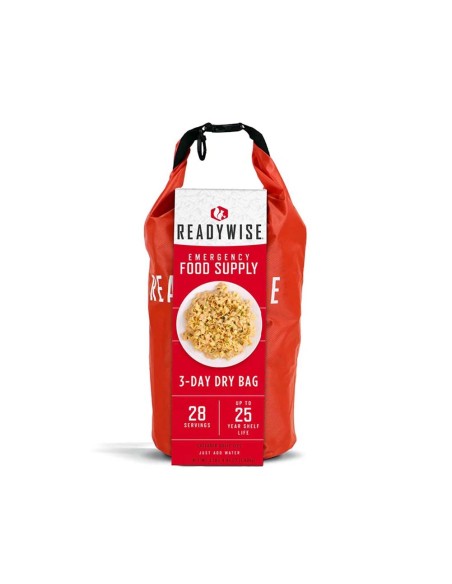 Bolsa 72h raciones de emergencia variadas (desayunos, comidas y cenas) liofilizadas ReadyWise MRE