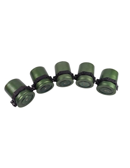 Cinta de 5 vainas de granadas de 40mm (Inertes y Seguras)