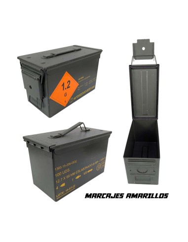 Cajas de munición Originales con marcajes ST (vacías)