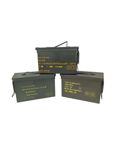 Cajas de munición Originales con marcajes ST (vacías)