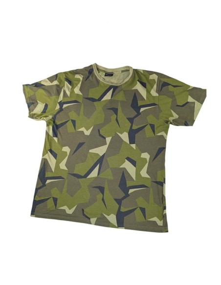 Camiseta Militar Camuflaje Sueco M90 XL | 100% Algodón