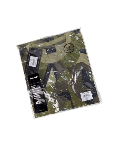 Camiseta Militar Camuflaje Sueco M90 XL | 100% Algodón