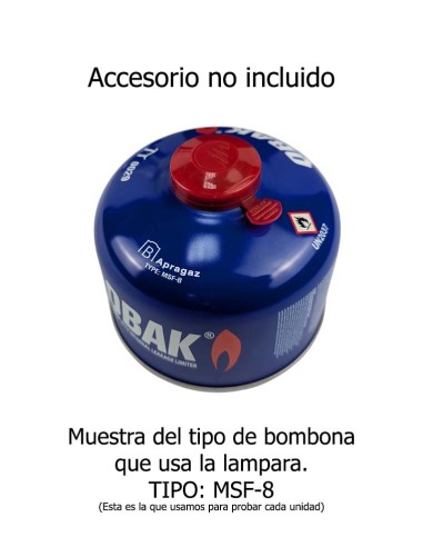 Lámpara de gas para camping FOX Outdoor reacondicionadas