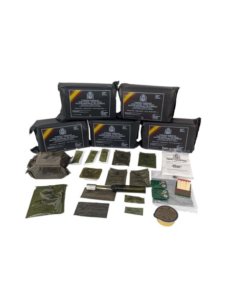 Pack todas las raciones de desayuno militar ES