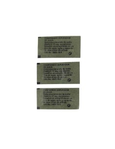 Pastillas potabilizadoras agua militares