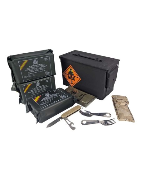 Pack 24h MRE ES en caja de munición