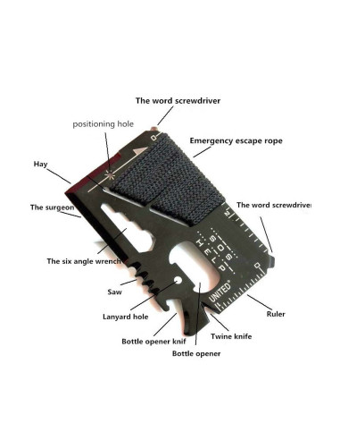 Herramienta multifunción de supervivencia