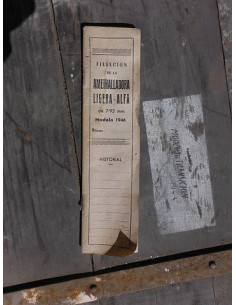 Libreto de filiación ametralladora ALFA
