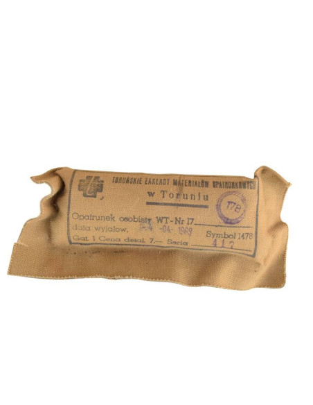 Kit vendaje militar antiguo