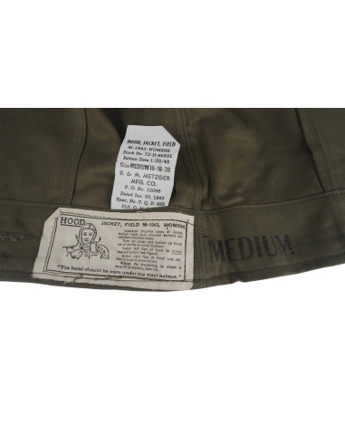 Capucha militar US original IIWW para M-1943
