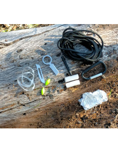 Llavero set de supervivencia Paracord Verde 2