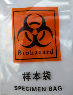 x2 Bolsa hermética BIOHAZARD 2