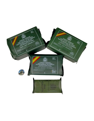 Pack 24h raciones MRE + regalos (desayuno, almuerzo y cena)