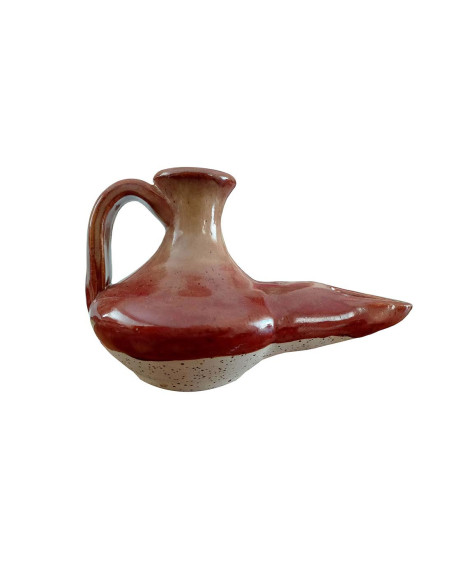 Lámpara de aceite artesanal esmaltada Mylitaria
