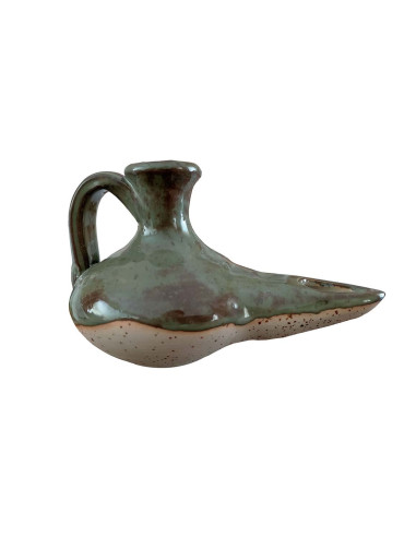 Lámpara de aceite artesanal esmaltada Mylitaria