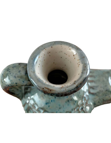 Lámpara de aceite artesanal esmaltada Mylitaria